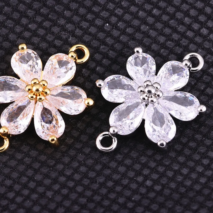 Authentic Radiant Blossom of the Sun: 18K Gold-Plated Sacred Flower Connector