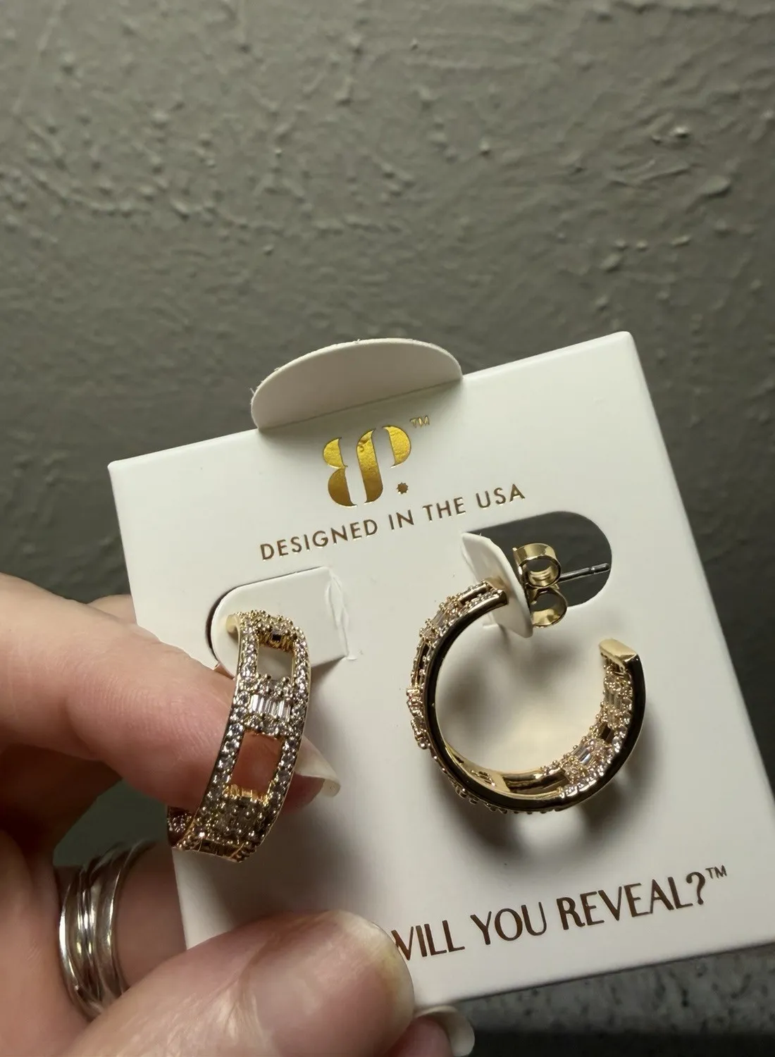 Authentic Celestial Radiance: The April 2025 Golden Amulet Earrings
