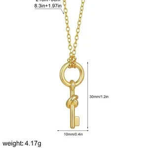 Authentic The Key of Eternal Geometry: 18K Gold-Plated Sacred Conduit