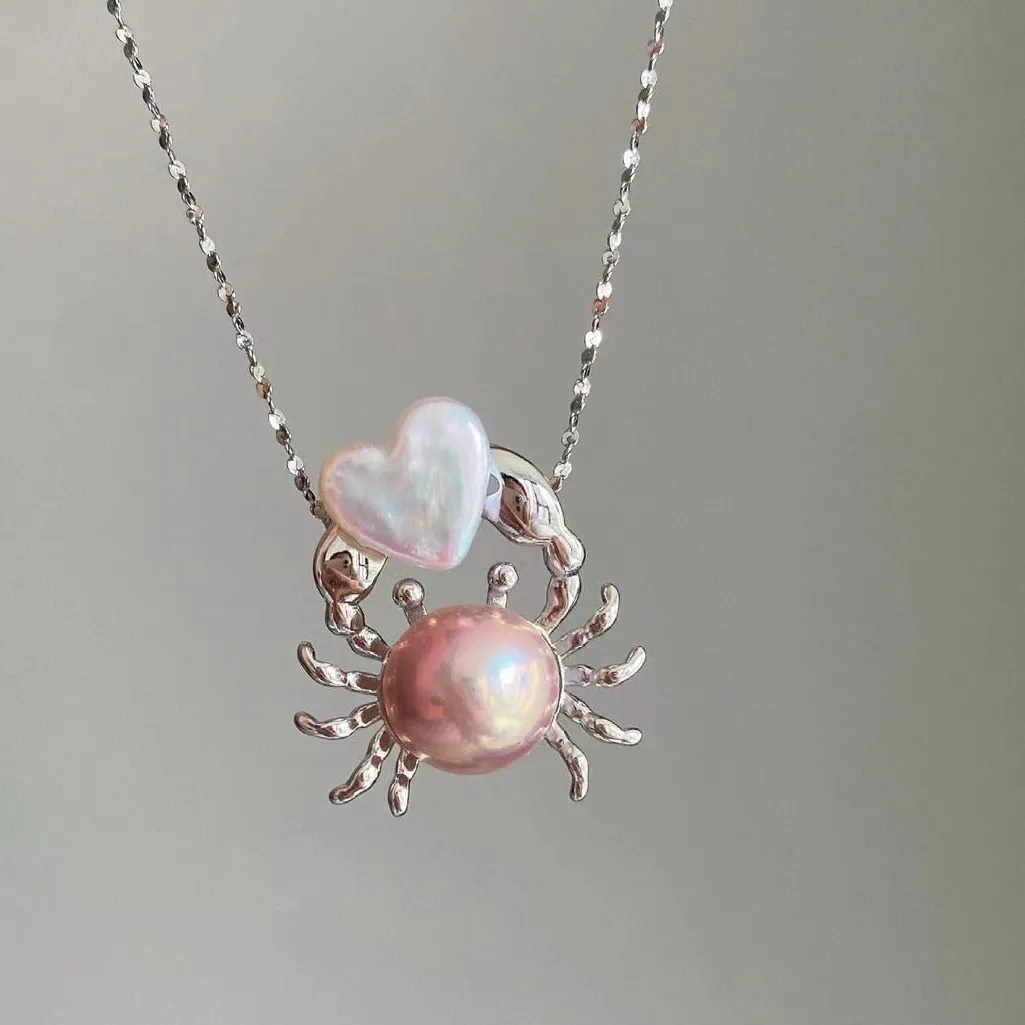 Authentic The Lunar Crustacean: Pink Pearl Crab Talisman