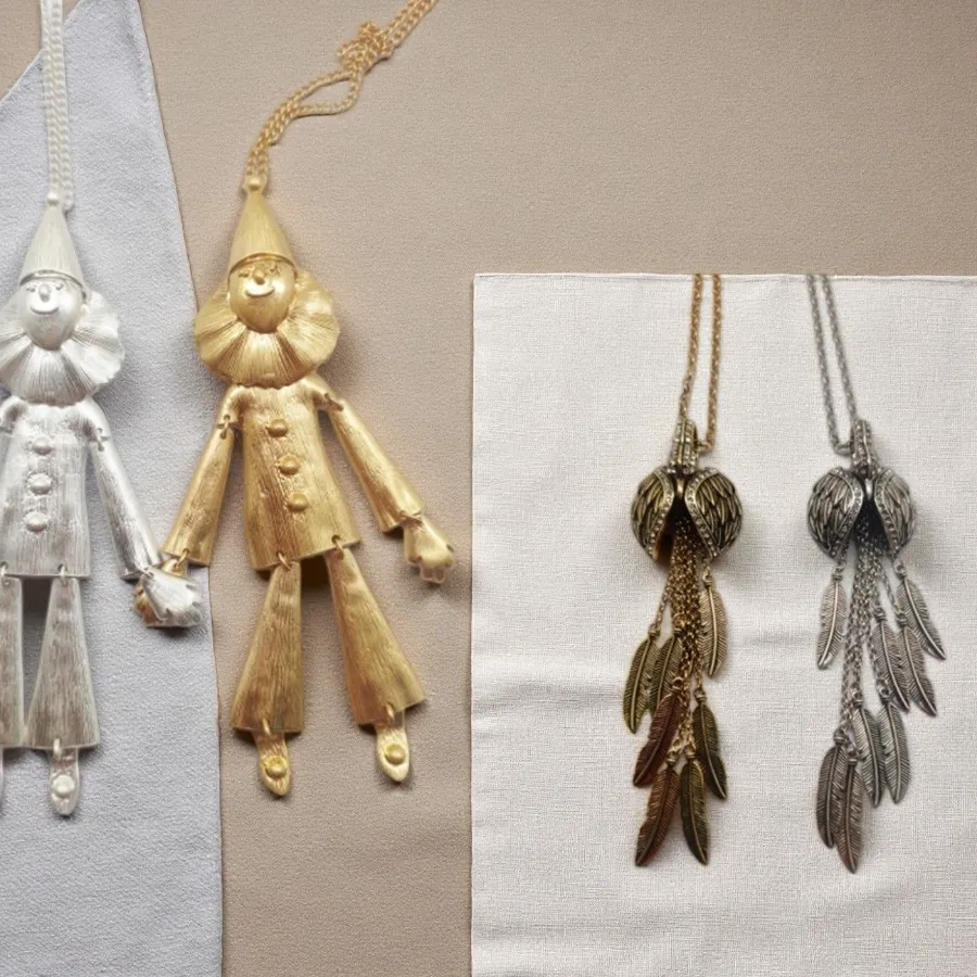 Authentic The Weaver of Masks: Swan and Harlequin Amulet