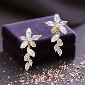Authentic Mystical Bloom: Flower-Shaped Gold Plated Earrings of Spiritual Awakening