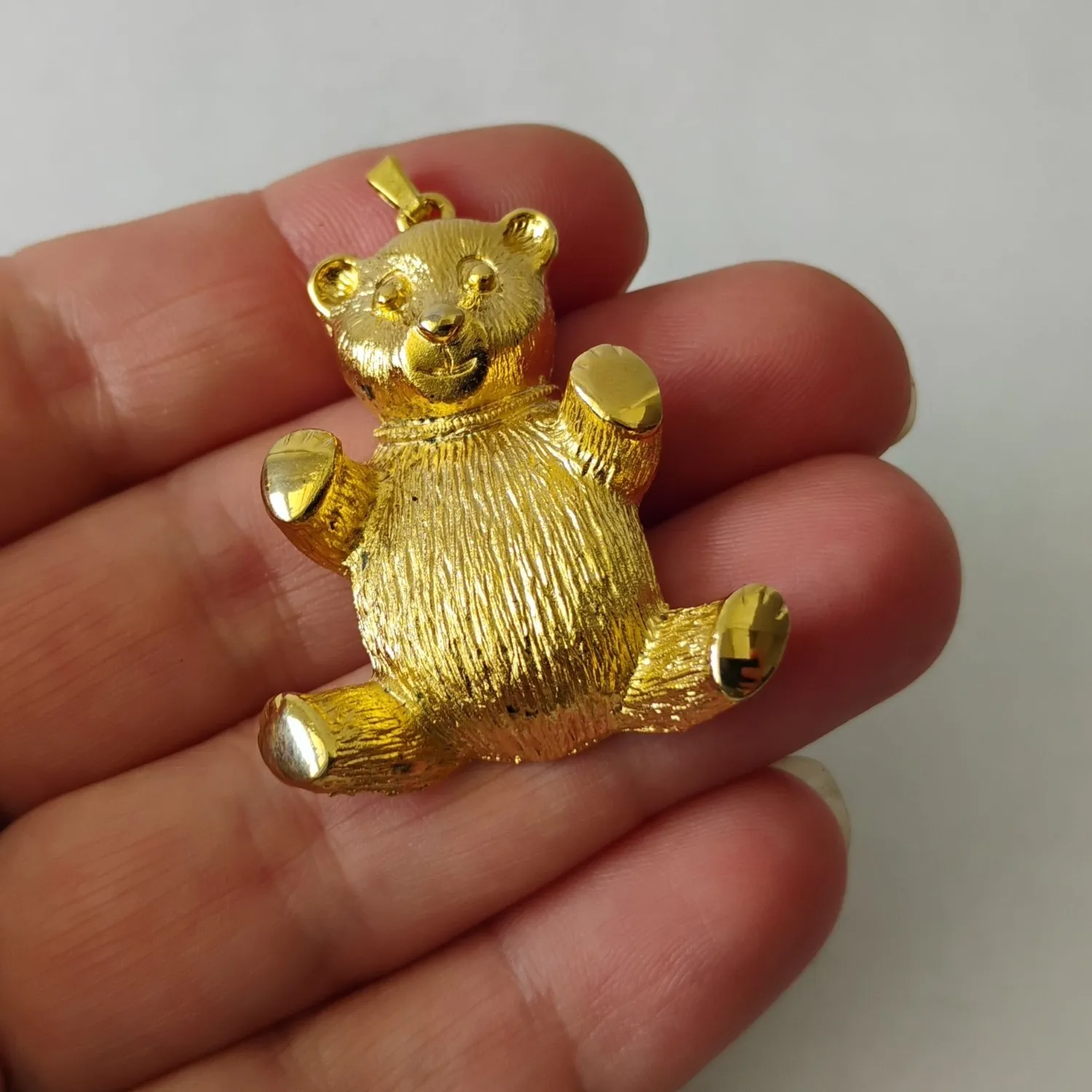 Authentic The Golden Guardian of Innocence: A 3D Totem of Comfort