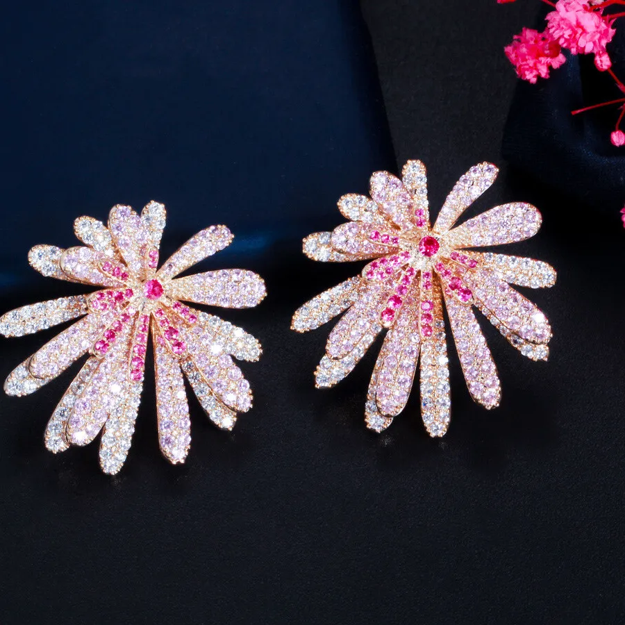 Authentic Bloom into Radiance with Celestial Firework Earrings