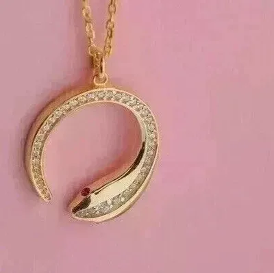 Authentic The Serpent of Radiance: Celestial Moissanite Amulet