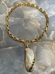 Authentic Amulet of the Lunar Tide: Enchanted Shell Pendant Necklace