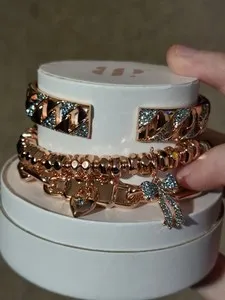 Authentic Heart's Unyielding Lock: Rose Gold Plated Eternity Seal