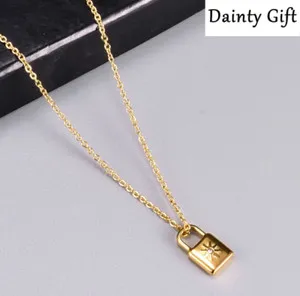 Authentic Astral Gold Lock Necklace: Shielding the Heart and Unlocking Astral Realms