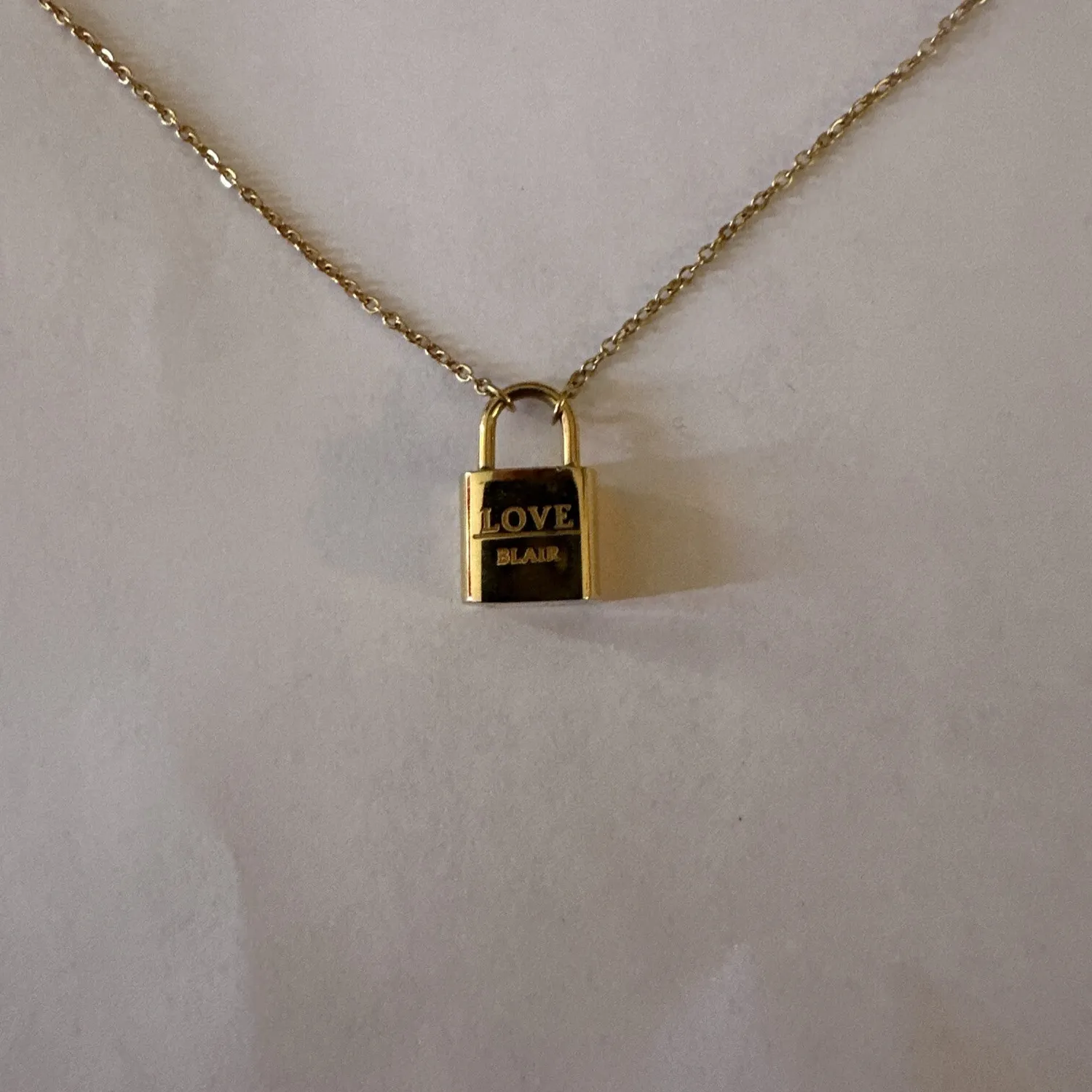 Authentic The Golden Anchor of Devotion Lock Necklace