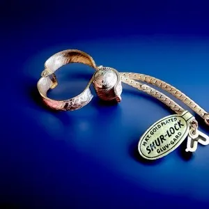 Authentic Timeless Radiance: 14K Gold-Plated Shur-Lock Gluv-Guard Glove Clip - 3” Protective Charm