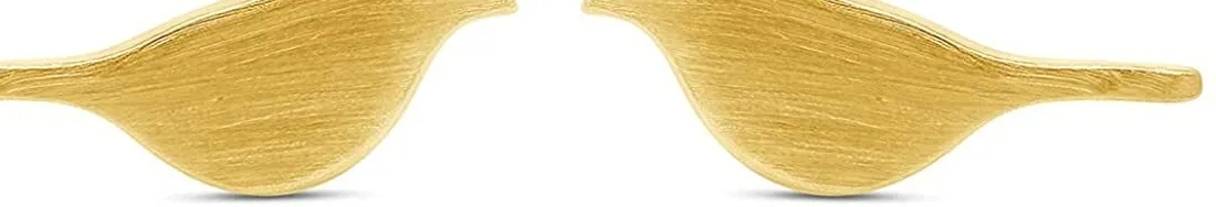 Authentic Whispers of the Celestial Messenger Dove Studs in 14k Gold Plated Silver