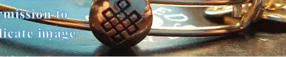 Authentic The Endless Knot Sacred Bangle in Radiant Gold Plate