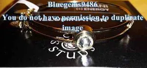 Authentic Alex and Ani Sacred Stud Crystal Illumination Bangle Gold Plated - Discontinued 