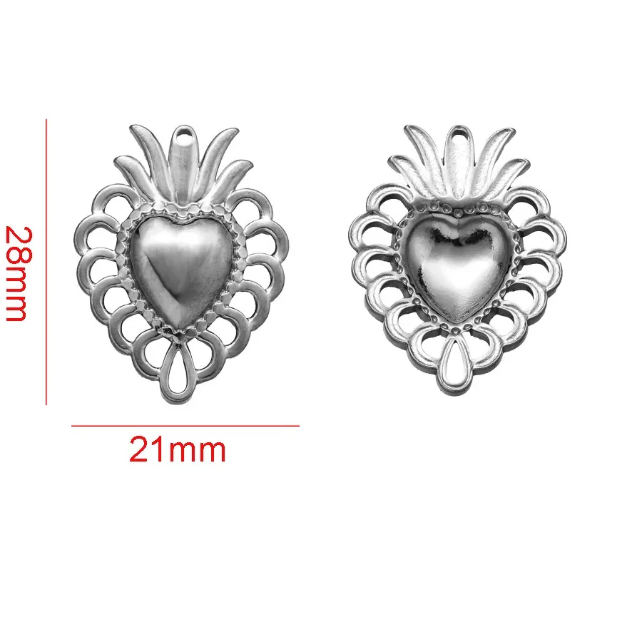 Authentic Radiant Solar Heart Golden Talismans - 5-Piece Bohemian Sacred Geometry Charms