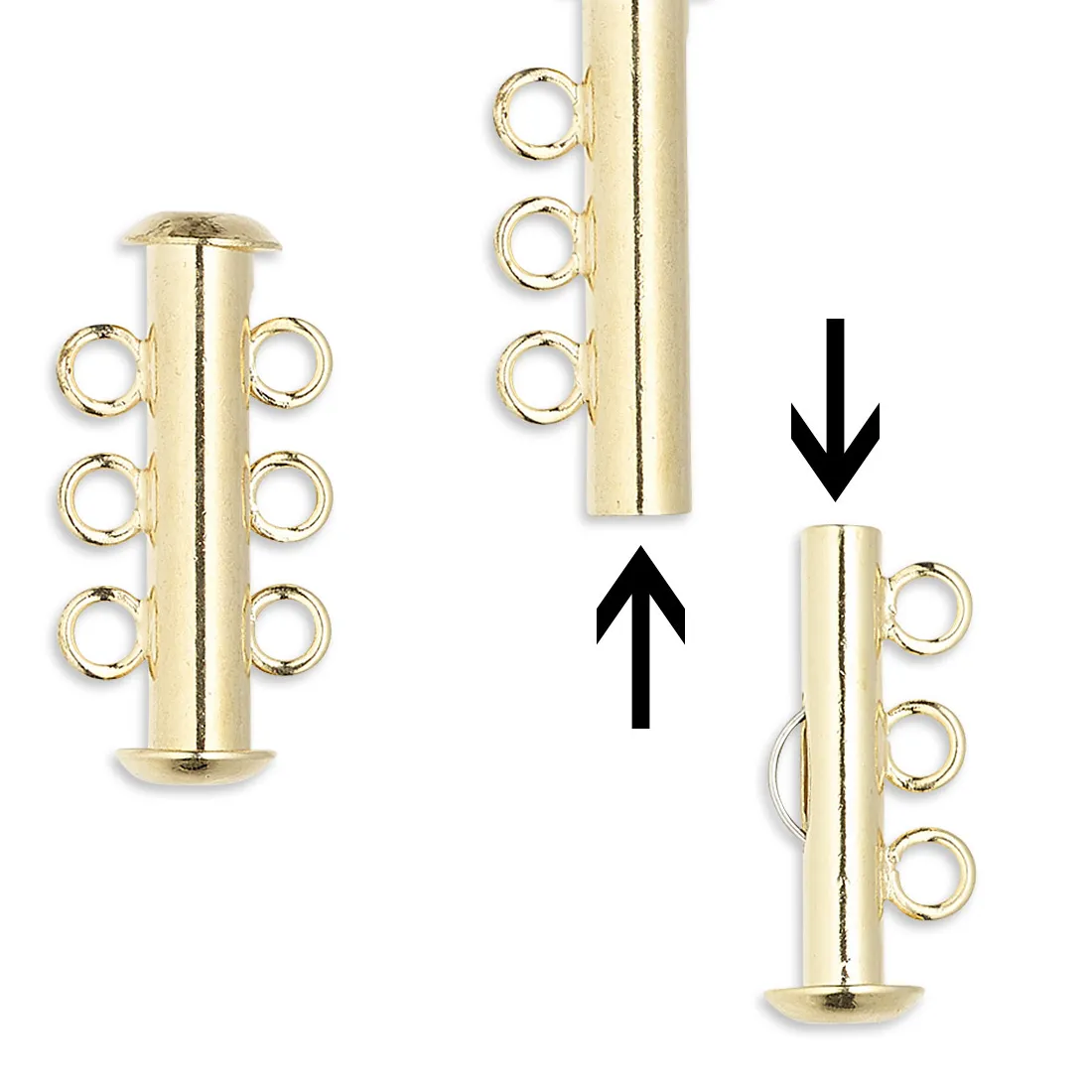Authentic Ensnaring Elegance: Sacred Geometry Slide Lock Clasp for Triad Harmony