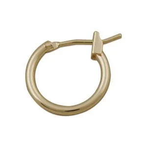 Authentic Celestial Lock Hoops – 14K Gold‑Plated Aura Circles (10‑Pack)