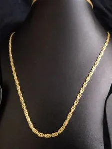 Authentic Indian Ethnic 22k Gold Plated inter lock girls teen Women Party Wear 20" Chain 
