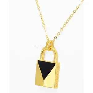 Authentic The Obsidian Guardian Lock - 14k Gold Plated Sigil of Sovereignty