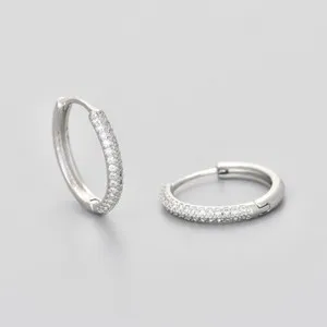 Authentic Celestial Halo Huggie Earrings - Micro Paved Diamond-Light Clarity Amulet
