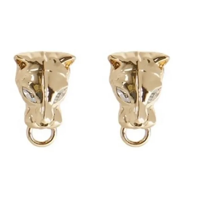 Authentic Mystic Panther Head Earrings - Sacred Protection and Power