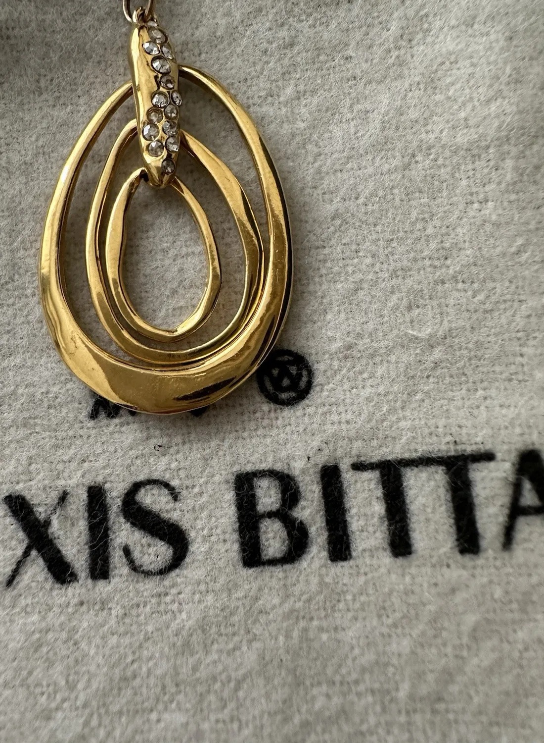 Authentic Miss Havisham Gold Pendant Necklace- 14K Gold Plated Crystal Chain
