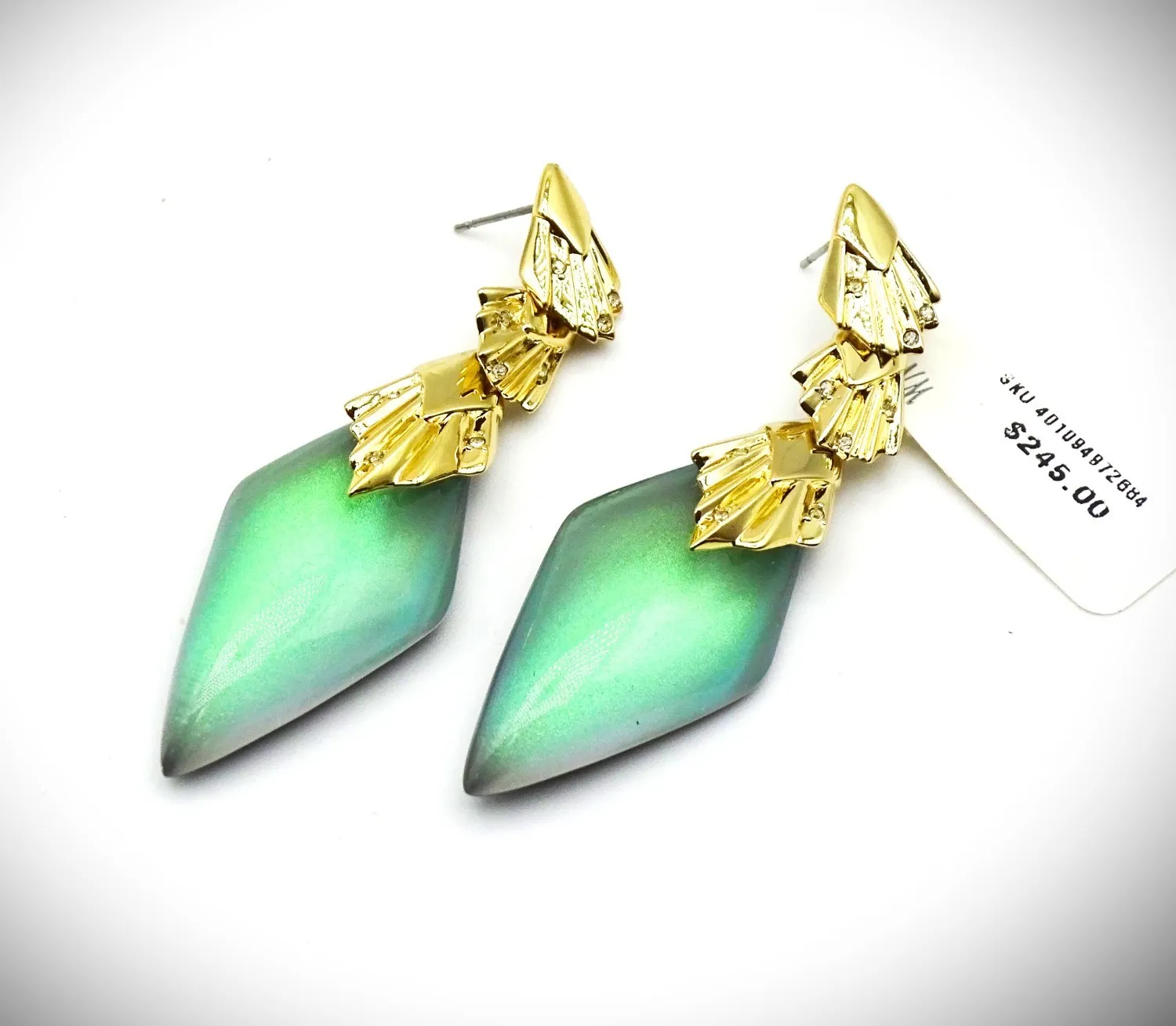 Authentic Celestial Verdant Tears Artisan Earrings