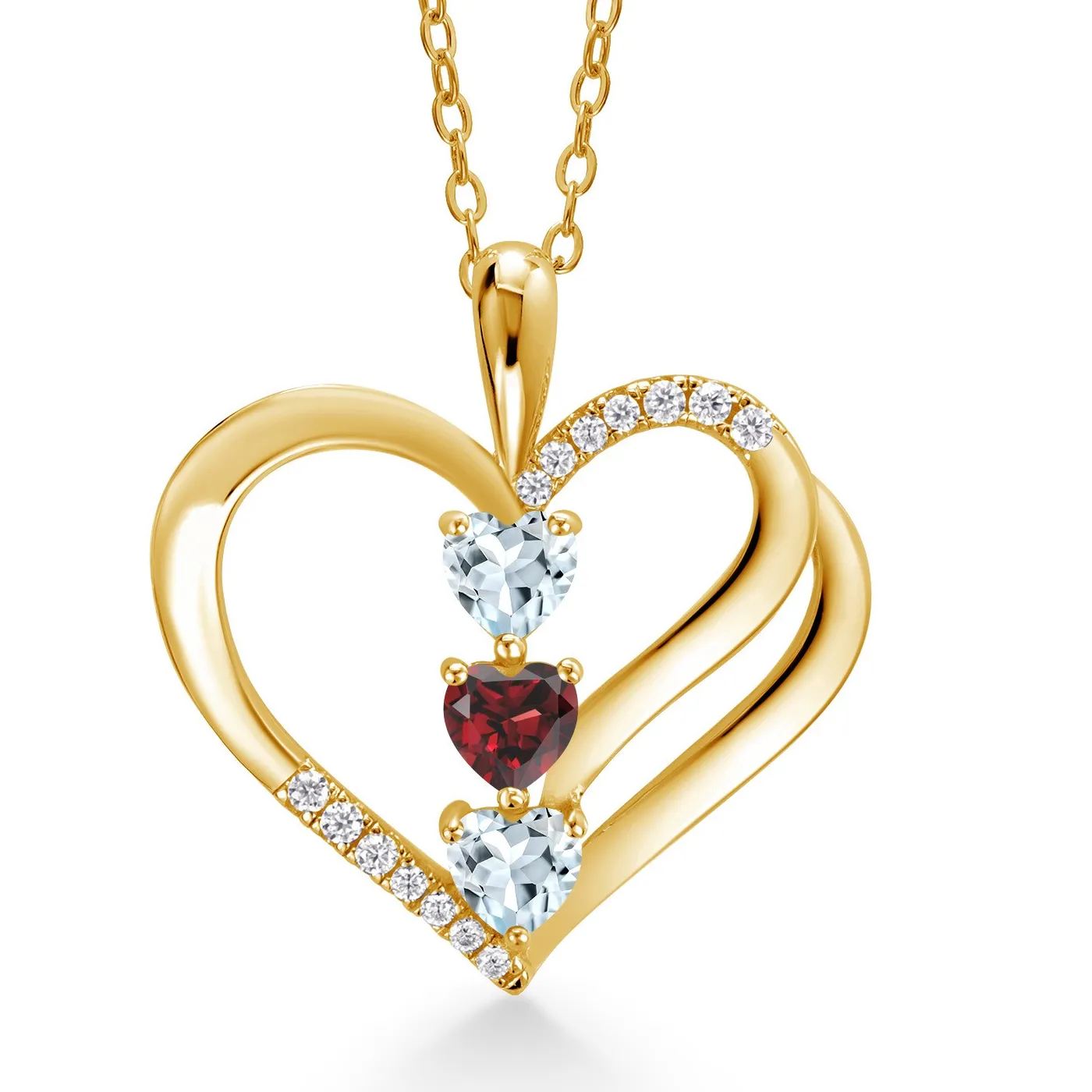 Authentic The Azure Tide and Crimson Flame Pendant