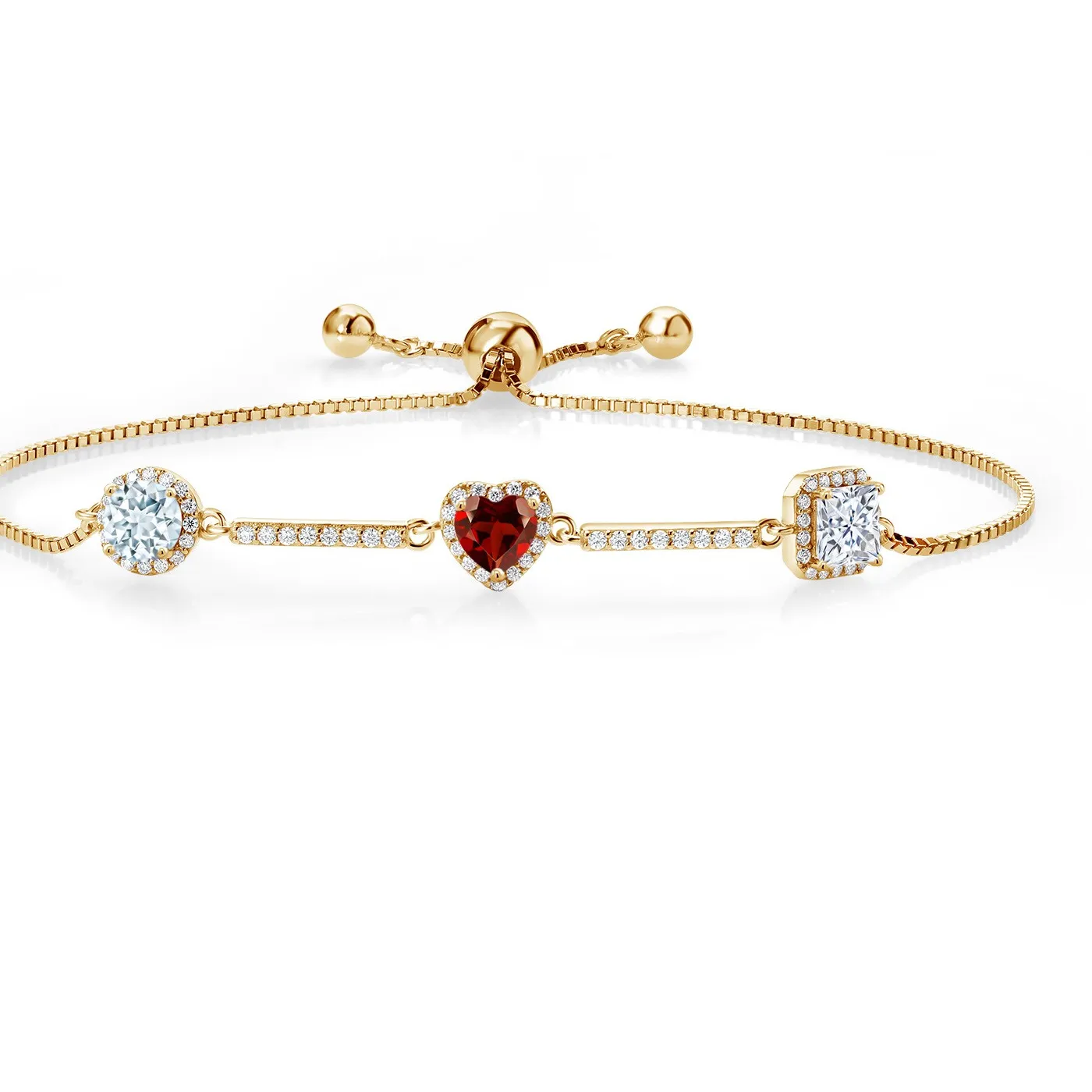 Authentic Skyward Ascension: Blue Aquamarine + Scarlet Garnet Convergence