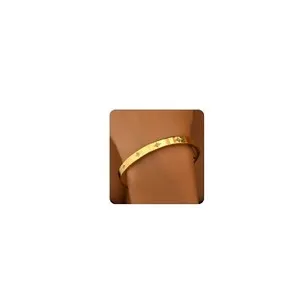 Authentic The Celestial Labyrinth: 18K Gilded Star-Path Bangle