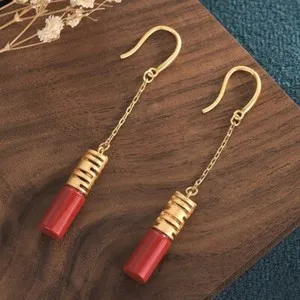 Authentic Bamboo Whispers: Celestial Harmony Earrings