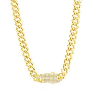 Authentic Luminous Lock of Destiny - 9mm Micro Pave CZ Chain