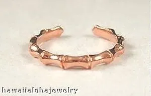 Authentic The Verdant Whisper: Rose Gold Bamboo Toe Talisman