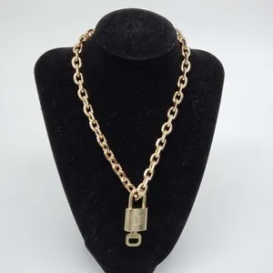 Authentic 100% Auth Louis Vuitton Lock & Key with Unbranded Gold Plated Chain Necklace