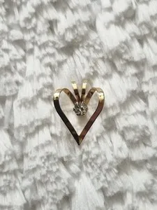 Authentic Gold Plated Heart Pendant 