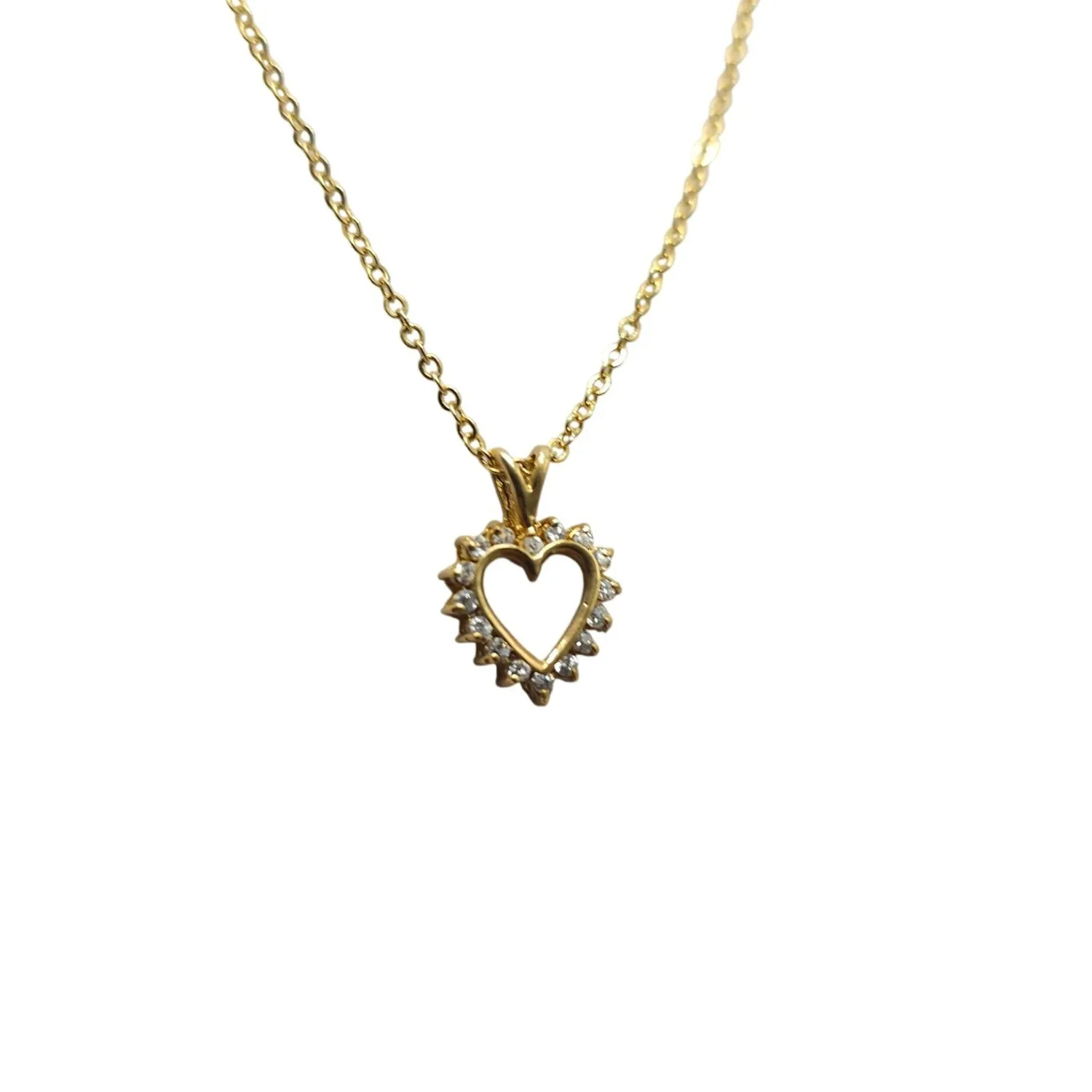 Authentic Radiant Heart of Eternal Devotion - Gold Plated Zirconia Illumination Amulet