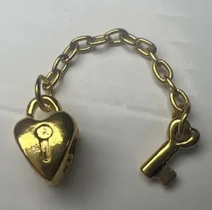 Authentic The Keeper of Sacred Vows: Heart Padlock and Key Talisman