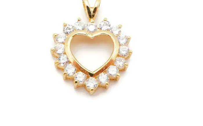 Authentic Radiant Luminescence Gold-Plated Sterling Heart Talisman