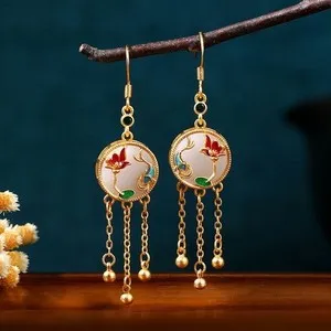Authentic Harmonize Your Soul - Peace Lock Earrings of Serene Symmetry