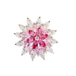 Authentic The Rotating Bloom of Love and Fortune - A Talismanic Flower Brooch