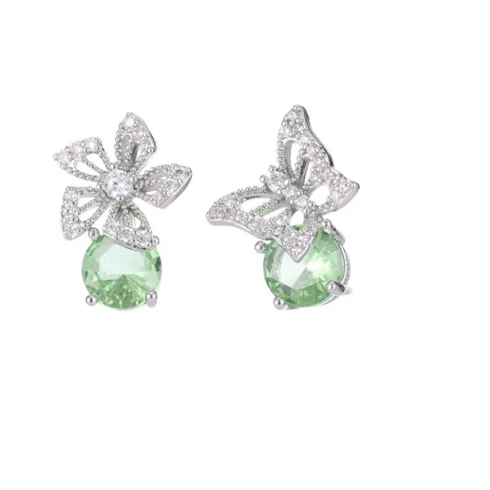 Authentic Ethereal Verdant Butterfly Bloom Studs