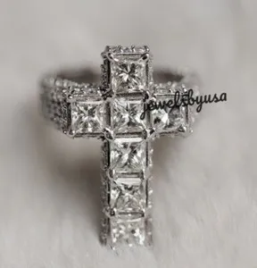 Authentic The Sanctified Cross A 2.1Ct Cubic Zirconia Talisman Of Faith And Radiance