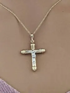 Authentic Crucifix of Golden Dawn: 14k Yellow Gold INRI Cross Pendant