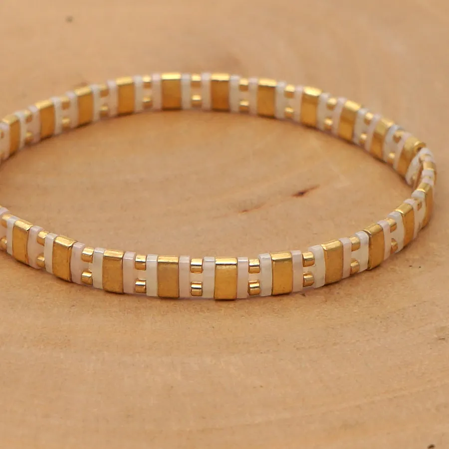 Authentic Go2boho Bracelet For Women Miyuki Gold Color Tila Beads Bracelets Femme Armband Trendy Jewelry Fashion Pulseras Mujer Accesorios