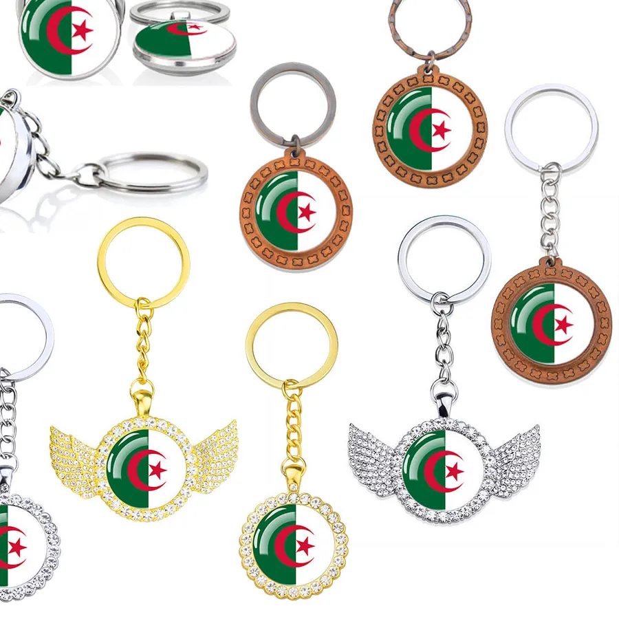 Authentic The Algiers Crescent & Star Talismanic Keyring