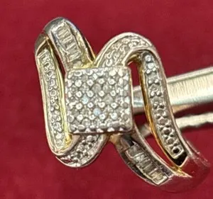 Authentic Solar Radiance Ring - Gold-Plated Sterling Silver Sun Diamond Amulet