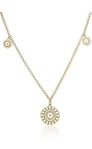 Authentic Multi Sun Coin Necklace- Honey Minx- Mandala Pendant- 14k Gold Plated Jewelry