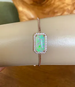 Authentic Celestial Aurora Rose Gold Sliding Bolo Bracelet