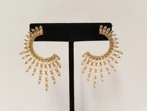 Authentic Radiant Solar Power: The Superstar Sun Burst Earrings