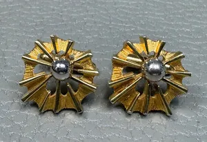 Authentic Celestial Radiance Golden Sunburst Talismanic Cufflinks