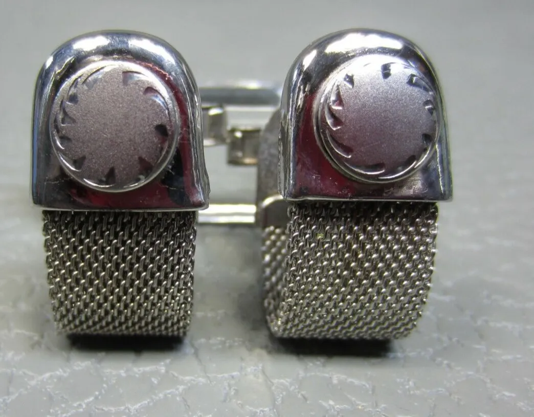 Authentic Sun's Embrace: White Gold Plated Cuff Links - Celestial Protection and Style